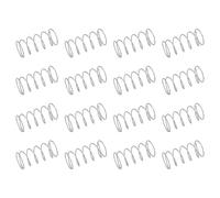 sourcing map 50Pcs 304 Stainless Steel Compression Springs, 0.7mm x 12mm x 25mm Small & Tiny Pen Spring for Home Repair & DIY, Workshop & Industrial Use, (Silver Tone)