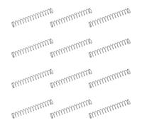 sourcing map 50Pcs 304 Stainless Steel Compression Springs, 0.7mm x 6mm x 45mm Small & Tiny Pen Spring for Home Repair & DIY, Workshop & Industrial Use, (Silver Tone)