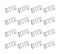 sourcing map 50Pcs 304 Stainless Steel Compression Springs, 0.7mm x 8mm x 15mm Small & Tiny Pen Spring for Home Repair & DIY, Workshop & Industrial Use, (Silver Tone)