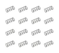 sourcing map 50pcs 304 Stainless Steel Compression Springs, 0.8mm x 5mm x 10mm, Silver Tone