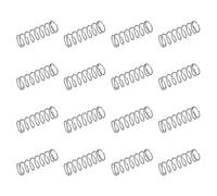 sourcing map 50pcs 304 Stainless Steel Compression Springs, 0.8mm x 8mm x 25mm, Silver Tone