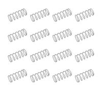 sourcing map 50pcs 304 Stainless Steel Compression Springs, 0.8mm x 9mm x 20mm, Silver Tone