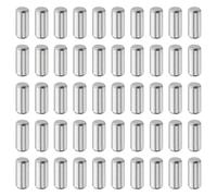 sourcing map 50Pcs 5mm x 12mm Dowel Pins, 304 Stainless Steel Cylindrical Shelves Support Pegs Locating Pin Shelf Fasten Elements for Bookshelf Cabinet Furniture Component (GB119), Silver