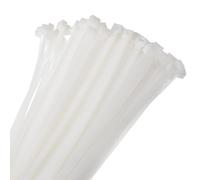sourcing map 50pcs 700mm/28 176 Lbs Cable Zip Ties Self-Locking Extra Long Nylon Cable Tie Wraps 10mm for Cord Management, White