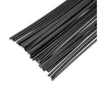 sourcing map 50pcs 8 Inch Plastic Welding Rods PE Welding Strips Welder Rods for Plastic Welder, Car Bumper, Kayak Repair, Black