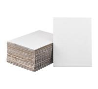 sourcing map 50Pcs 9"x6" Large Corrugated Cardboard Sheets 1/8" Thick Flat Cardboard Filler Inserts Pads for Mailers, Packing, Art Projects, DIY Crafts White