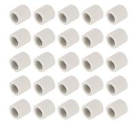 sourcing map 50pcs 9mm Dia Ceramic Tube Insulated Electronic Wire Bundle Heat Insulation Protection Single Bore,13mm x 12mm