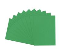 sourcing map 50pcs A4 160gsm Leather Grain Binding Covers Presentation Leather Textured Paper Un-Punched for Business Reports, Green