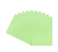 sourcing map 50pcs A4 180gsm Leather Grain Binding Covers Presentation Leather Textured Paper Un-Punched for Business Reports, Lime Green