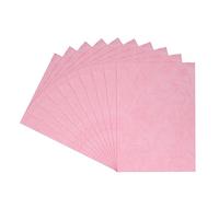 sourcing map 50pcs A4 180gsm Leather Grain Binding Covers Presentation Leather Textured Paper Un-Punched for Business Reports, Rose Pink