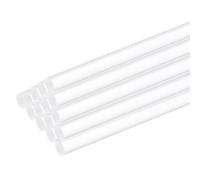 sourcing map 50pcs Acrylic Round Rods 5/64" x 10" Clear Acrylic Dowel Rods Sticks Plastic Sticks Strip for DIY Crafts Lighting Gardening Decorations - 2mm x 250mm