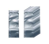 sourcing map 50pcs Antistatic Bags 11.8" x 3.9" Double-Layer Anti Static Resealable ESD Shielding Bag for GPU Hard Drive HDD SSD LED Lights Electronic Device, Semi-Transparent Dark Grey