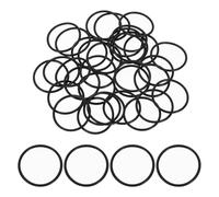 sourcing map 50Pcs AS-022 O-rings, Nitrile Rubber O-Rings 1" ID, 1-1/8" OD, 1/16" Width Round Sealing Gasket for Automotive Machine Plumbing Sealing Repair (70 Durometer, Black)