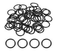 sourcing map 50Pcs AS-117 O-rings, Nitrile Rubber O-Rings 13/16" ID, 1" OD, 3/32" Width Round Sealing Gasket for Hydraulic Pneumatic Systems Sealing Repair (90 Durometer, Black)