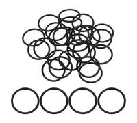 sourcing map 50Pcs AS-122 O-rings, Nitrile Rubber O-Rings 1-1/8" ID, 1-5/16" OD, 3/32" Width Round Sealing Gasket for Automotive Machine Plumbing Sealing Repair (70 Durometer, Black)