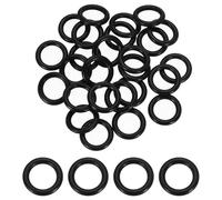 sourcing map 50Pcs AS-207 O-rings, Nitrile Rubber O-Rings 9/16" ID, 13/16" OD, 1/8" Width Round Sealing Gasket for Automotive Machine Plumbing Sealing Repair (70 Durometer, Black)
