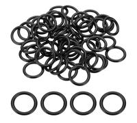 sourcing map 50Pcs AS-210 O-rings, Nitrile Rubber O-Rings 3/4" ID, 1" OD, 1/8" Width Round Sealing Gasket for Hydraulic Pneumatic Systems Sealing Repair (90 Durometer, Black)