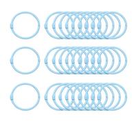 sourcing map 50pcs Binder Rings 1.5 Inch Loose Leaf Binder Ring Metal Book Rings Colorful Loose Leaf Rings for Index Cards Keychain Key Notebook Rings for Home Office, Blue