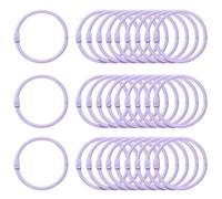 sourcing map 50pcs Binder Rings 1.5 Inch Loose Leaf Binder Ring Metal Book Rings Colorful Loose Leaf Rings for Index Cards Keychain Key Notebook Rings for Home Office, Purple