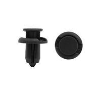 sourcing map 50Pcs Black Rivets Fastener Fender Bumper Push Clips 10mm Hole Dia