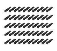 sourcing map 50pcs Black Satin Table Napkins Polyester Square Bright Table Napkin Fabric Table Napkin for Event Wedding Party Table Decoration,17×17 Inch