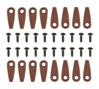 Sourcing Map 50Pcs Brown Picture Frame Backing Hardware Clip with 50Pcs Screws Turn Button Fasteners Set for Craft Hanging Picture Drawing