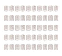 sourcing map 50Pcs Candle Wraps, Laser Cut Votive Candles Holder Wraps for LED Tealight Candles, Tea Light Wrap Lampshade for Elegant Festival Birthday Wedding, Leaf Pattern Silver
