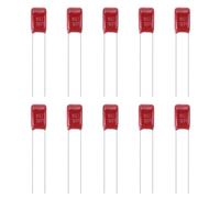 sourcing map 50pcs CBB22 Capacitor 100V 105J 1UF Metallized Polypropylene Film Capacitors