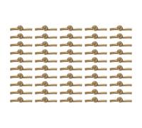 sourcing map 50Pcs Chinese Knots Sewing Buttons Closure, Fabric Ball Buttons Frog Button Sewing Fasteners Knots for DIY Costumes Outfit Cheongsam Tang Suit, Sand Yellow