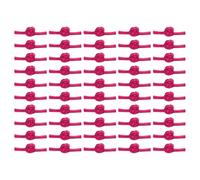 sourcing map 50Pcs Chinese Knots Sewing Buttons Closure, Fabric Ball Buttons Frog Button Sewing Fasteners Knots for DIY Costumes Outfit Cheongsam Tang Suit, Rose Red