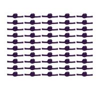 sourcing map 50Pcs Chinese Knots Sewing Buttons Closure, Fabric Ball Buttons Frog Button Sewing Fasteners Knots for DIY Costumes Outfit Cheongsam Tang Suit, Drak Purple