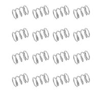 sourcing map 50Pcs Compression Springs, 0.4mm Wire Diameter x 4mm OD x 5mm Length 304 Stainless Steel Small Tiny Extension Ballpoint Pen Spring for Home Workshop Repair, (Silver)