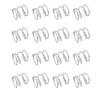 sourcing map 50Pcs Compression Springs, 0.4mm Wire Diameter x 5mm OD x 5mm Length 304 Stainless Steel Small Tiny Extension Ballpoint Pen Spring for Home Workshop Repair, (Silver)