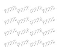 sourcing map 50Pcs Compression Springs, 0.6mm Wire Size, 9mm OD, 25mm Free Length, 304 Stainless Steel Small Tiny Pen Spring for Home Repair & DIY, Workshop & Industrial Use, (Silver)