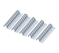 sourcing map 50pcs Conduit Clamp, EMT One-Hole Strap, U Tube Pipe Clamp, 20mm 13/16-Inch Pipe Dia, 6mm 1/4 Inch Hole Dia Rigid Pipe Strap, U Shaped Bracket for Tube Hose Wire Cord Fixing