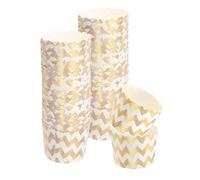 sourcing map 50pcs Cupcake Wrappers for Wedding, Paper Baking Cups, and Muffins Liners for Birthday Wedding Party Supplies Wave Shaped