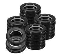 Sourcing Map 50pcs Curtain Grommets, 1-5/7" (42 mm) ID Eyelet Rings for Window, Bathroom, Bedroom, Black