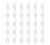 sourcing map 50Pcs Curtain Track Glider Pulley Straight Curved Curtain Track Rollers for Window Tracks Carrier Accessories