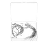 sourcing map 50Pcs Curved Needles 2. 5", 3" C Type Weaving Sewing Needles Wig Making Upholstery Big Eye for Carpet Leather Canvas Repairing Blocking Knitting