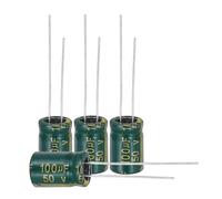 sourcing map 50Pcs Electrolytic Capacitor High Frequency 100UF 50V with Aluminum Radial Leads 8 x 12mm High Ripple Current Low Impedance