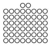 sourcing map 50Pcs EPDM O-Ring Seals, 10mm ID x 14mm OD x 2mm Thick Round Rubber Sealing Gasket, Plumbing Washers for Faucet Repair, Automotive, Filter Nozzle Pipe, Air or Gas Sealing