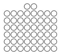 sourcing map 50Pcs EPDM O-Ring Seals, 14mm ID x 17mm OD x 1.5mm Thick Round Rubber Sealing Gasket, Plumbing Washers for Faucet Repair, Automotive, Filter Nozzle Pipe, Air or Gas Sealing