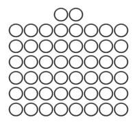 sourcing map 50Pcs EPDM O-Ring Seals, 16mm ID x 20mm OD x 2mm Thick Round Rubber Sealing Gasket, Plumbing Washers for Faucet Repair, Automotive, Filter Nozzle Pipe, Air or Gas Sealing
