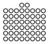 sourcing map 50Pcs EPDM O-Ring Seals, 5mm ID x 8mm OD x 1.5mm Thick Round Rubber Sealing Gasket, Plumbing Washers for Faucet Repair, Automotive, Filter Nozzle Pipe, Air or Gas Sealing