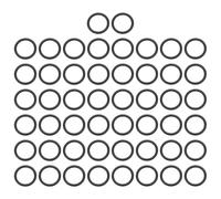 sourcing map 50Pcs EPDM O-Ring Seals, 9.5mm ID x 13.1mm OD x 1.8mm Thick Round Rubber Sealing Gasket, Plumbing Washers for Faucet Repair, Automotive, Filter Nozzle Pipe, Air or Gas Sealing