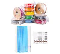 sourcing map 50pcs Filament Storage Bags, 11x13 Inch Plus Size 3D Printer Accessories Vacuum Storage Bags, Keep Filament Dry Sealed Kit with Humidity Card