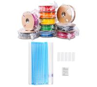 sourcing map 50pcs Filament Storage Bags, 11x13 Inch Plus Size 3D Printer Accessories Vacuum Storage Bags, Keep Filament Dry Sealed Kit with Sealing Clip