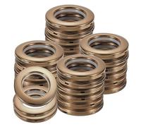 Sourcing Map 50pcs Grommets, 1-5/7"(42 mm) ID Window Curtain Panels Eyelet Rings Low-Noise Sliding Roman Hardware Clip Rings for Bathroom Bedroom Rod, Grey