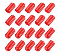 sourcing map 50Pcs Heat Shrink End Cap 25mm ID x 50mm L 2:1 Ratio Waterproof Electrical Wire Wrap Heat Shrink Tubing Caps Lined Sealed for Wire Cable, Red