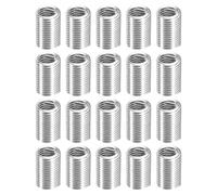 sourcing map 50Pcs Helical Threaded Inserts, M6-1x3D 304 Stainless Steel Threaded Socket, Thread Repair Insert for Plastic Wood Thread Repair